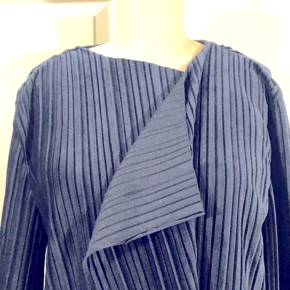 J.O.A Duster Velvet Cardigan Draped Jacket Size Medium - Picture 4 of 15